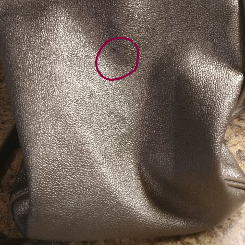 ((SOLD)) 💋Betsey Johnson Smell The Roses Metallic Tote Bag - Picture 7 of 8